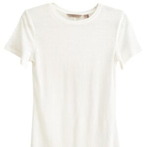 JAMES LINEN CREW-NECK TEE. Size M. NWT